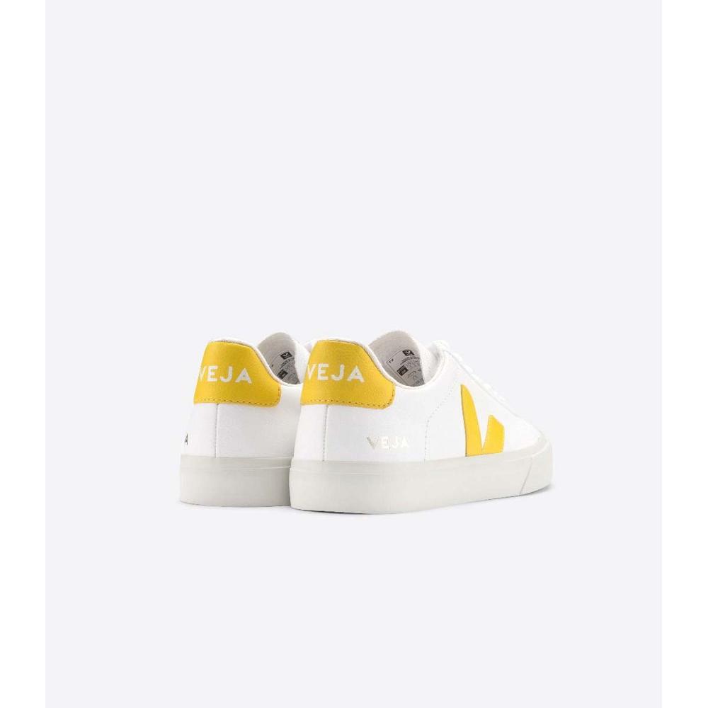 Veja CAMPO CHROMEFREE Low Tops Sneakers Heren White/Yellow | BE 205HAP